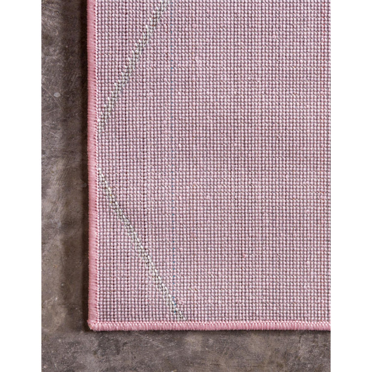Corrigan Studio Liggett Flatweave Pink Rug Wayfair.co.uk